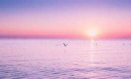 calm peaceful sea at sunrise