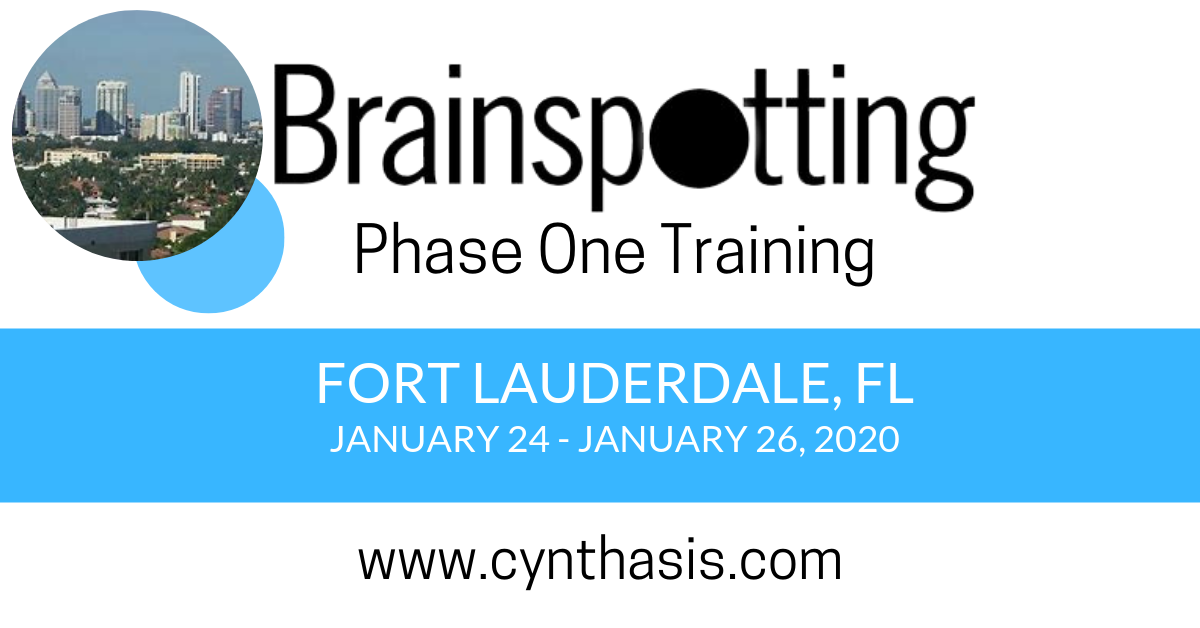 brainspotting phase one training fort lauderdale florida cynthasis